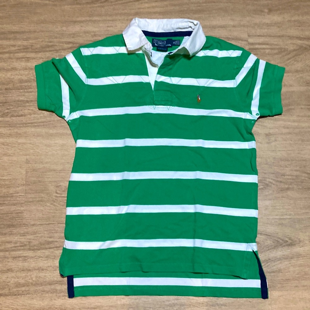 Polo by Ralph Lauren | green and white shirt